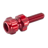 Paul Components Baby Groovy Barrel Adjuster, Red, Each
