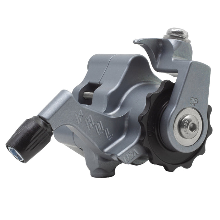 Paul Components Klamper Flat Mount Disc Caliper, Short-Pull, Pewter/Bl