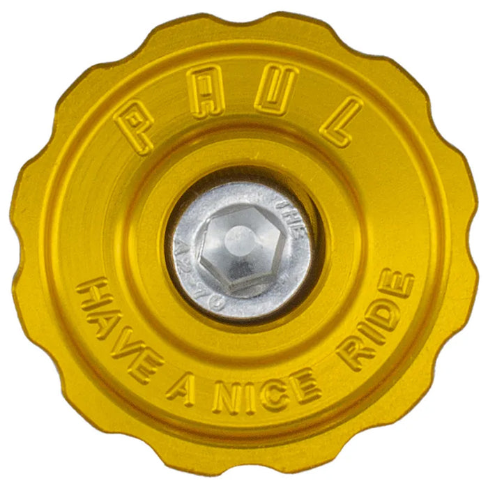 Paul Components The Rook 5mm Aluminum Top Cap, Gold