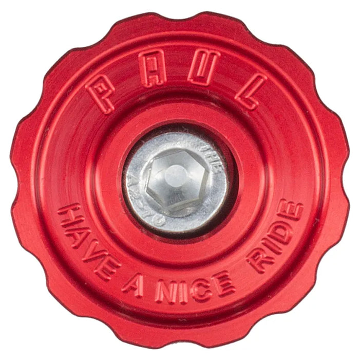 Paul Components The Rook 5mm Aluminum Top Cap, Red