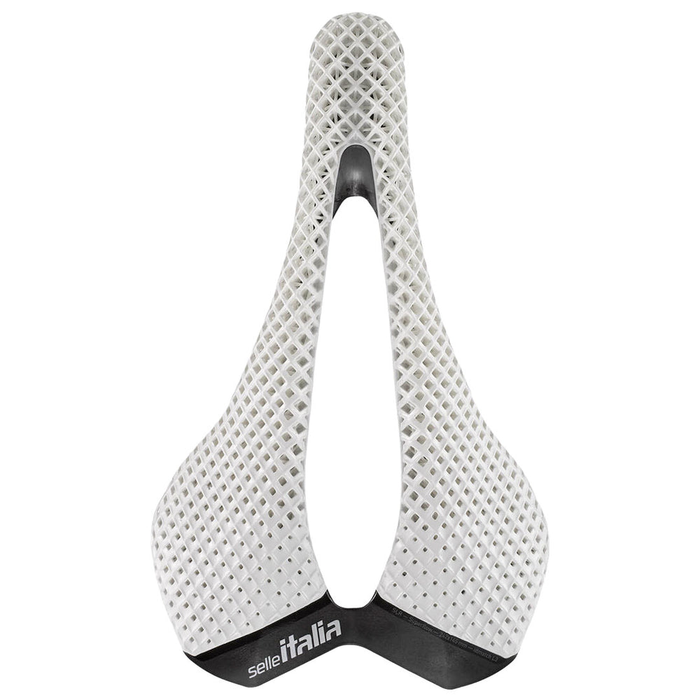 Selle Italia SLR 3D Carbon Opal, L3, Carbon Rails, 3D Print, White
