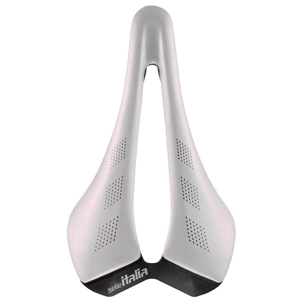 Selle Italia SLR Elite Opal, L3, Steel Rails,  White
