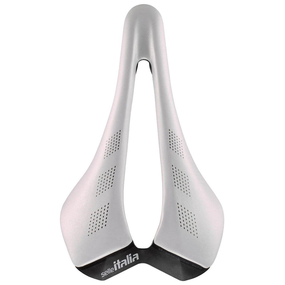 Selle Italia SLR Advan Opal, S3, Steel Rails, White