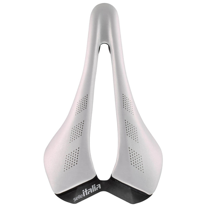 Selle Italia SLR Advan Opal, S3, Steel Rails, White