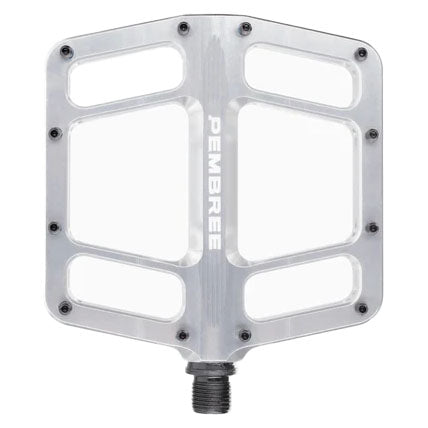 PEMBREE D3A Platform Pedals, Large, Silver
