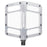 PEMBREE D3A Platform Pedals, Large, Silver