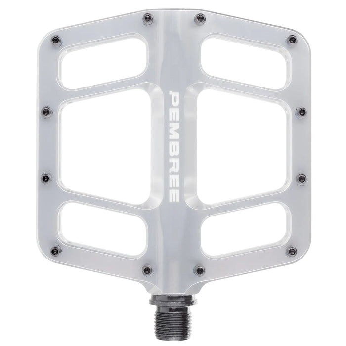 PEMBREE D3A Platform Pedals, Small, Silver