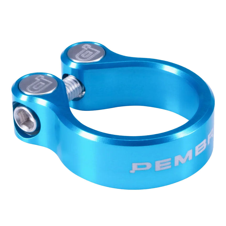 PEMBREE DBN Seatpost Clamp,34.9mm, Turquoise