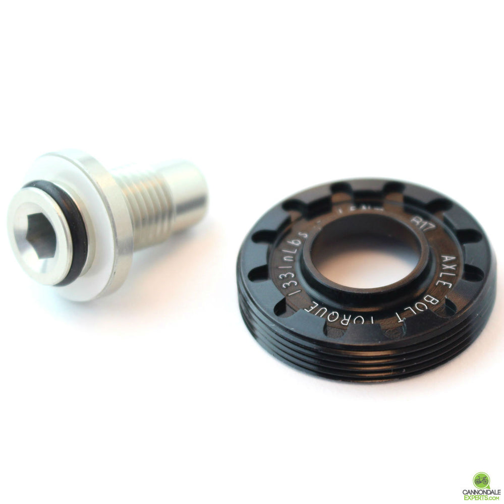 Cannondale Lefty 50 Hub Axle Cap And Bolt - Black - QC117/