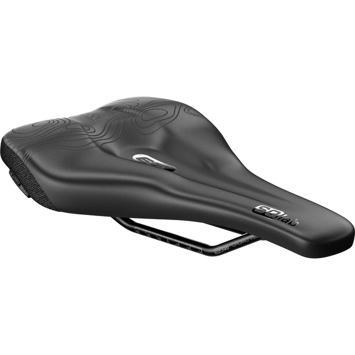 SQlab 60X Ergowave Active S-tube Rail 140* Saddle, Black
