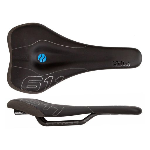 SQlab 611 Ergowave carbon rail 140* saddle, blk