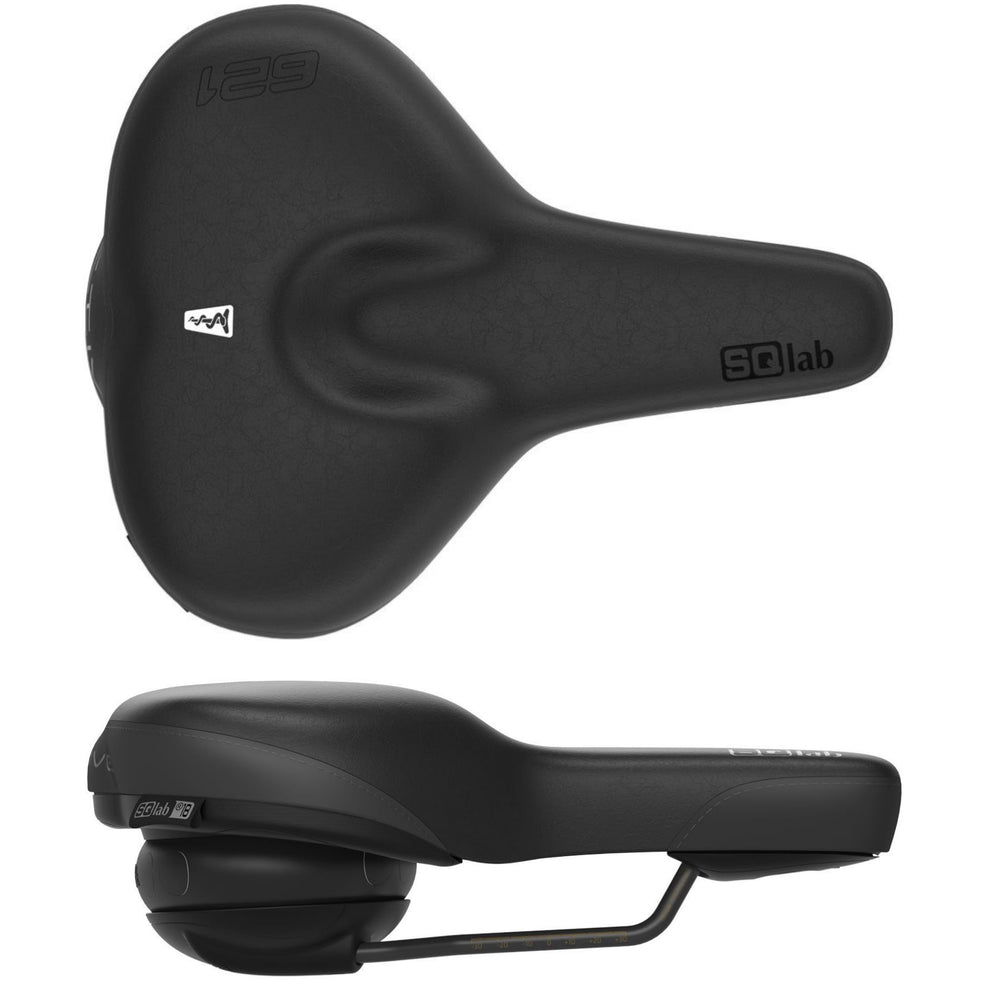 SQlab 621 M-D Active CrMo Rail 180 Saddle, Blk