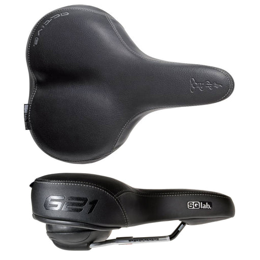 SQlab 621 M-D Active CrMo Rail 210 Saddle, Blk