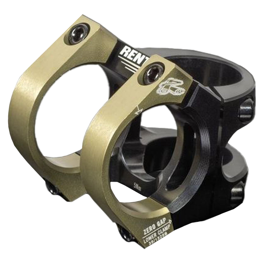 Renthal V2 Apex Stem, (35.0) 33mm, Black/AluGold
