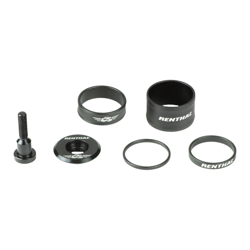 Renthal V2 Apex Spacer and Top Cap Kit, Black