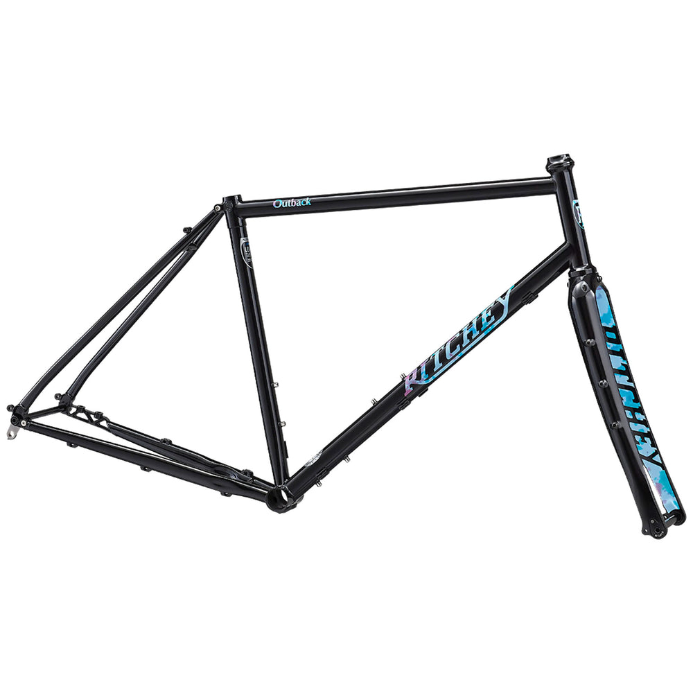 Ritchey Outback Di2 Frameset, X-Large, Black/Tie Dye