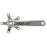 Interloc Racing Design Super long crank arms, JISx110x200 silver