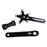 Interloc Racing Design Lobo crank arms and BB, 110/74, 170 - black