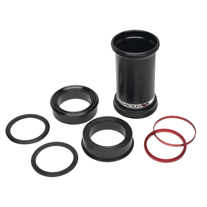 Race Face CINCH BB124 Bottom Bracket: 41mm ID x 124mm Shell x 30mm Spindle, Double Row Bearing, External Seal