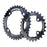 Race Face Turbine 11-Speed Chainring: 64/104mm BCD 26/36t Black
