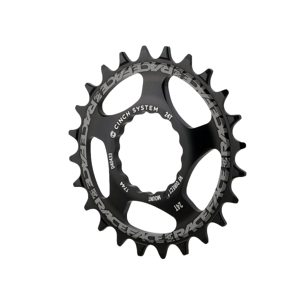 Race Face Narrow Wide Chainring: Direct Mount CINCH 24t Black