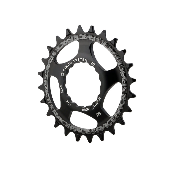 Race Face Narrow Wide Chainring: Direct Mount CINCH 24t Black