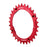 Race Face Narrow Wide Chainring: 104mm BCD 30t Red