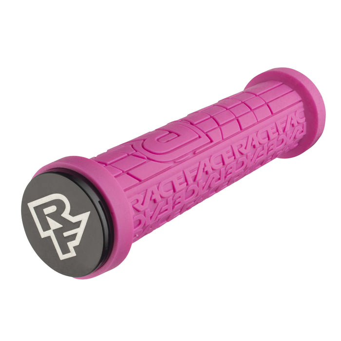 Race Face Grippler Grips - Magenta, Lock-On, 33mm