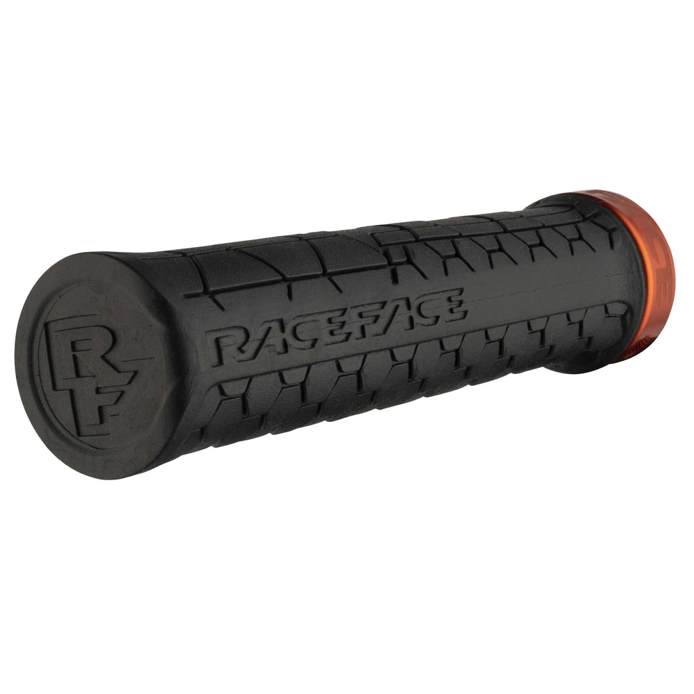 Race Face Getta Grip Lock-On Grips, 33mm, Black/Orange