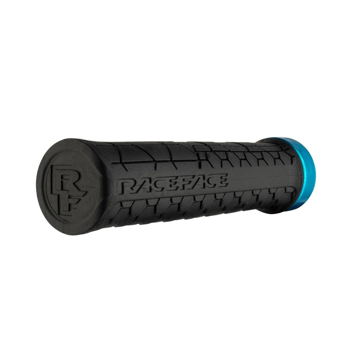 Race Face Getta Grip Lock-On Grips, (30mm) Black/Turquoise