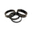 Farr-ST BMX Headset Spacers, 1-1/8", Black, Set/4