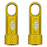 Ridefarr Presta Valve Cap with Core Remover, Gold, Pair
