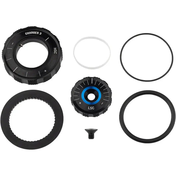 RockShox Compression Damper Knob Kit - Crown, Lyrik Select+/Ult D1+ (2023+), Pike Select+/Ult C1+ (2023+)