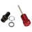 RockShox Rebound Adjuster Knob/Bolt Kit Aluminum Red Short