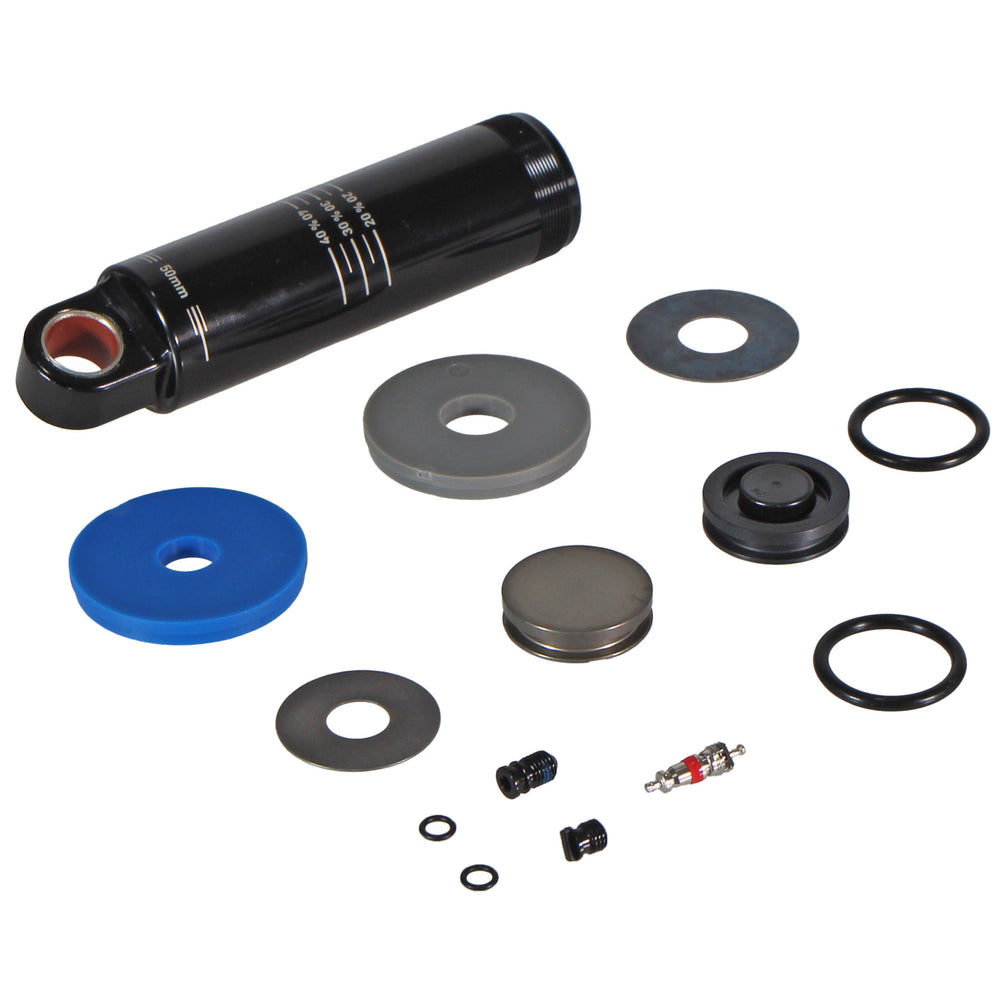 RockShox Damper Body/IFP - Standard Eyelet, 50mm stroke (55mm plus 5mm Travel Spacer), Deluxe (A1), Super Deluxe (A1), Fast Black