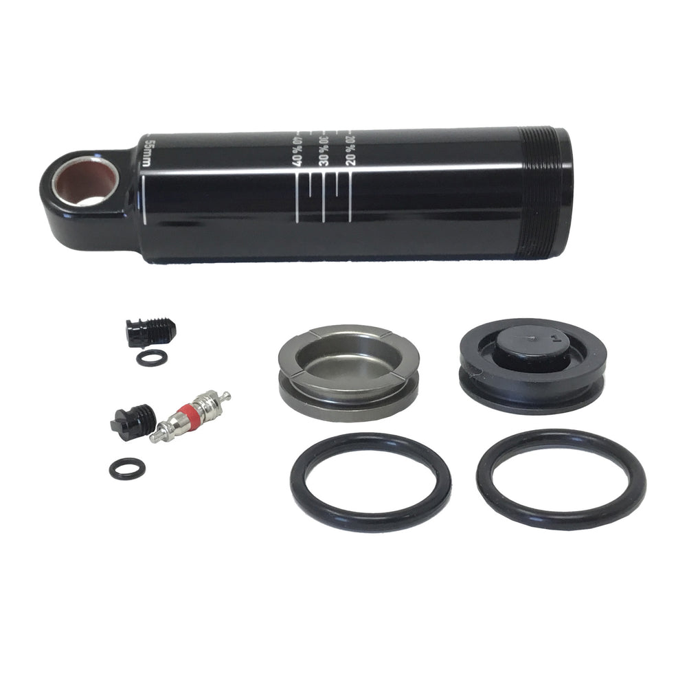 RockShox Damper Body/IFP - Standard Eyelet, 55mm stroke, Deluxe (A1), Super Deluxe (A1), Fast Black