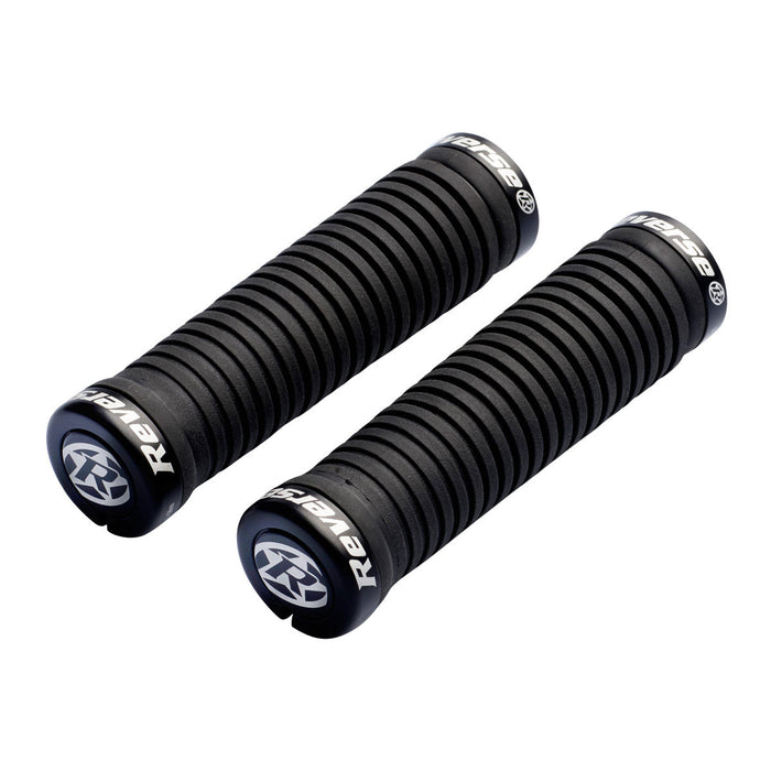 Reverse Taper Lock-On Grips, Black/Black