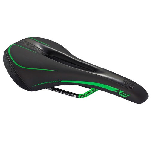 Reverse AM Ergo Saddle, Black/Neon Green