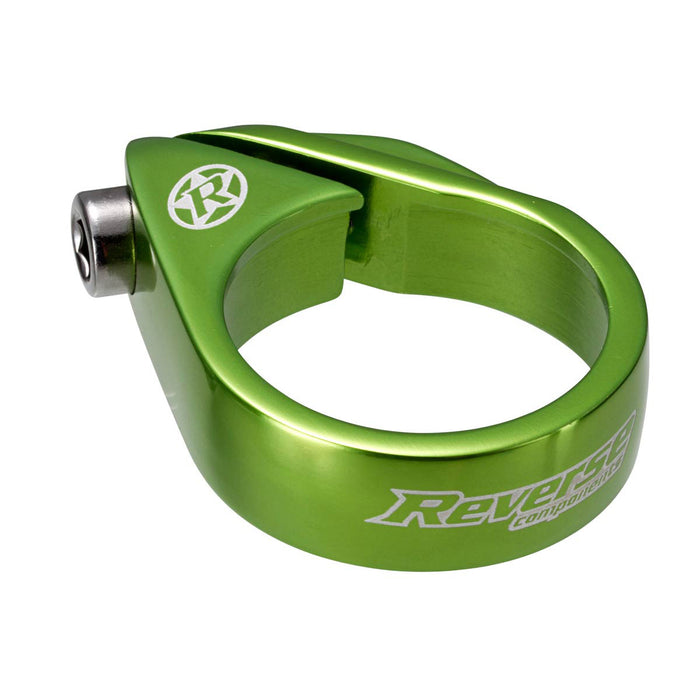 Reverse Bolt Seatpost Clamp, 34.9mm Clamp Light Green