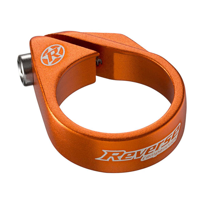 Reverse Bolt Seatpost Clamp, 34.9mm Clamp Orange