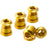 Reverse Chainring Bolt Set, 4pc - Gold