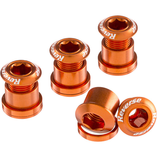 Reverse Chainring Bolt Set, 4pc - Orange