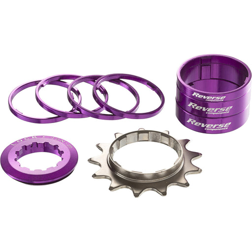 Reverse Single Speed Kit, 13T, Purple