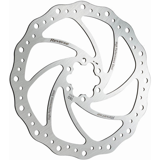 Reverse Steel Disc Rotor, 180mm - Silver