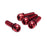 Reverse Disc Brake Caliper Bolts, M6x18, 4/Pack - Red