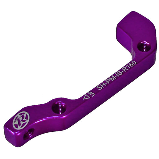 Reverse Disc Brake Adapter, IS-PM 180 Front/160 Rear, Purple