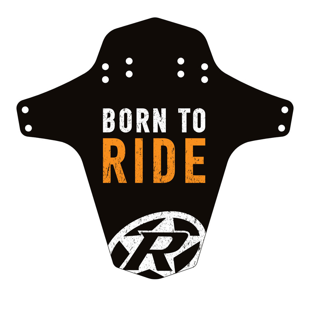 Reverse Mudfender, Born to Ride, Black/Fox-Orange