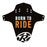 Reverse Mudfender, Born to Ride, Black/Fox-Orange