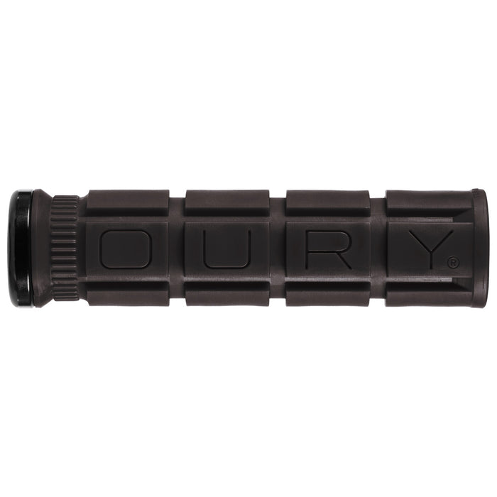 Oury V2 Single Sided Lock-On Grips - Black/Black Clamps