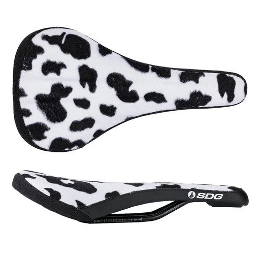 SDG Bel-Air V3 Traditional Saddle, Lux Rails, Cow Print